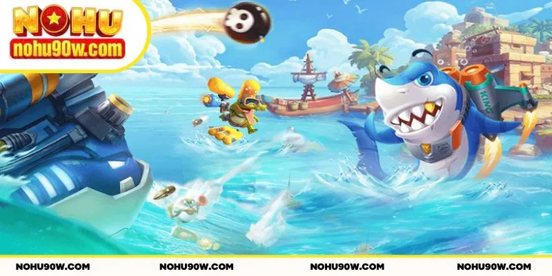 Sảnh bắn cá có hơn 30 tầng biển với nhiều chủ đề thú vị